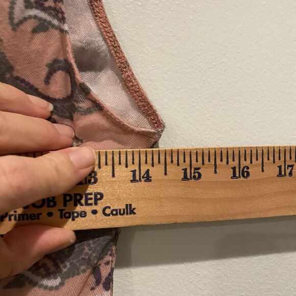 Intimately Free People Top XS Pink Freesia Paisley Mesh Bodysuit Coquette - Picture 10 of 13